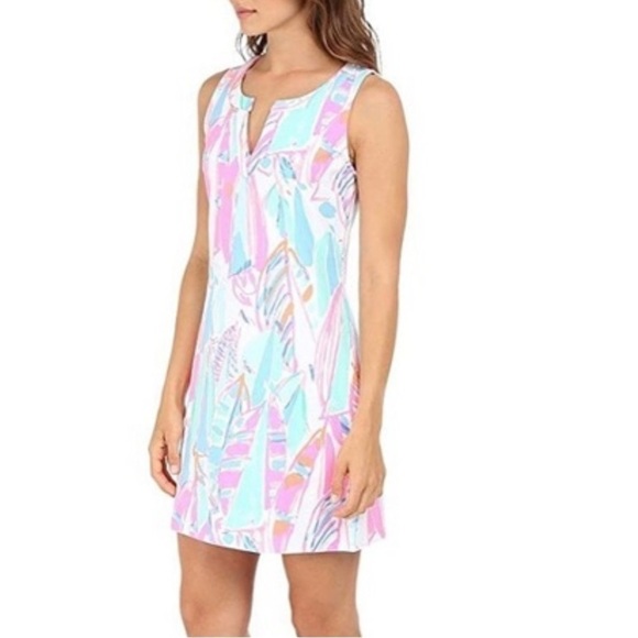 Lilly Pulitzer Lynn Out To Sea Sailboat Shift Dress Size 2 - Picture 11 of 11